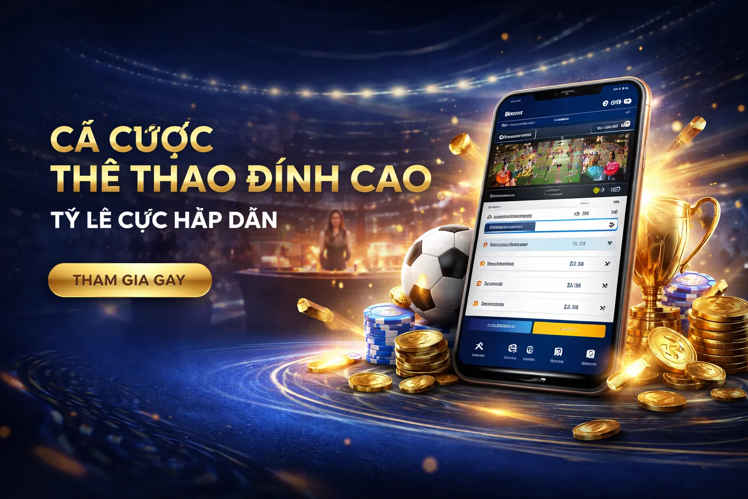 Sân vận động với không khí cá cược thể thao sôi động tại iun88 đăng nhập